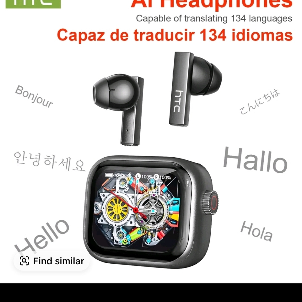 HTC AI Headphones with Smartwatch